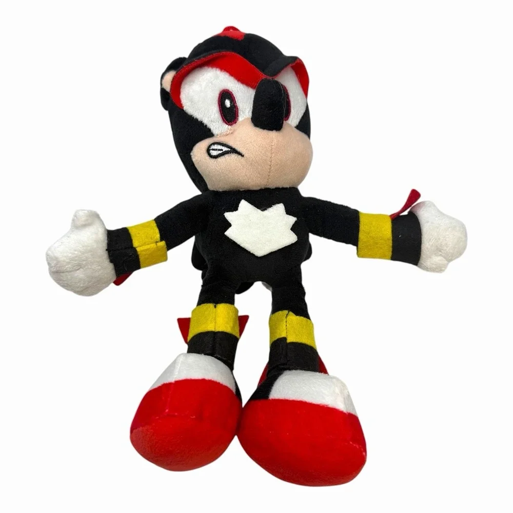 Shadow‎ the Hedgehog Plush Sonic the Hedgehog Black Red Stuffed Toy with Suction